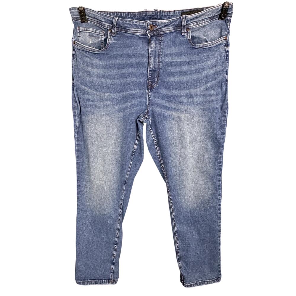 The Perfect Jean NYC Men's 42x32 Athletic Fit Medium Wash Jeans Distressed